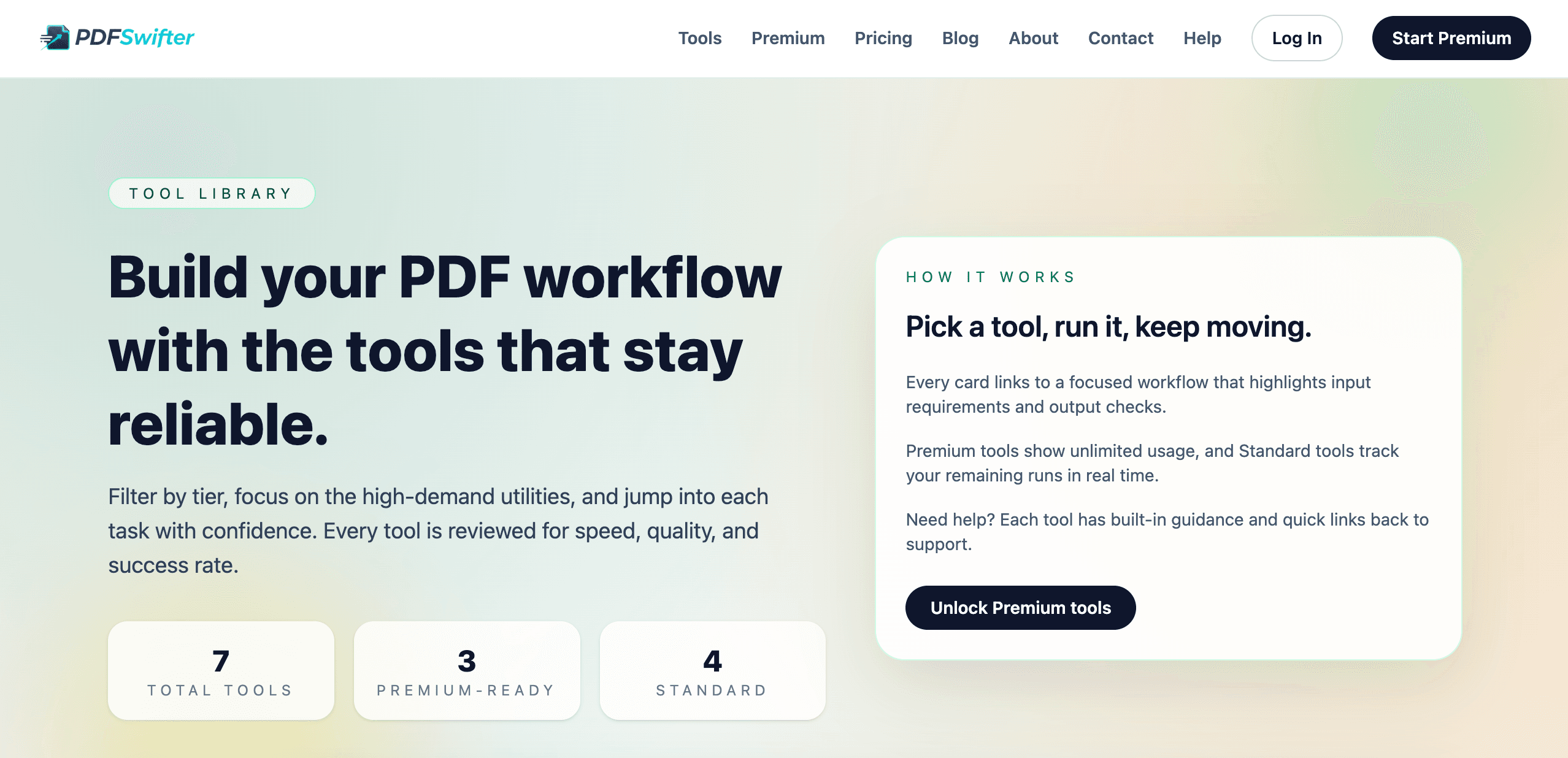 PDFSwifter tool library overview