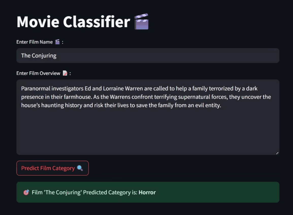 Movie Genre Classifier (93% Accuracy) preview